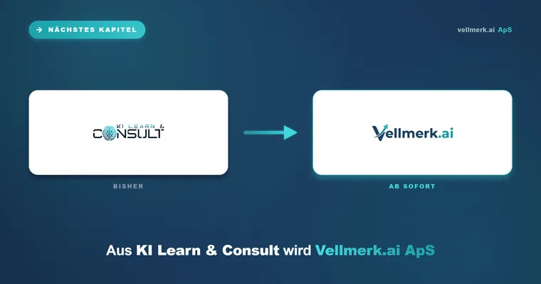 Rebranding: Aus KI Learn & Consult wird Vellmerk.ai